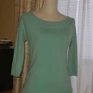 Light blue 50's style sweater top